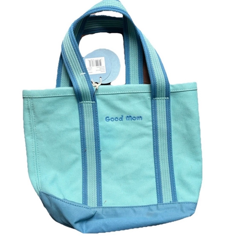 Life is Good Good Mom Mini Ultimate Tote Bag NWT Blue